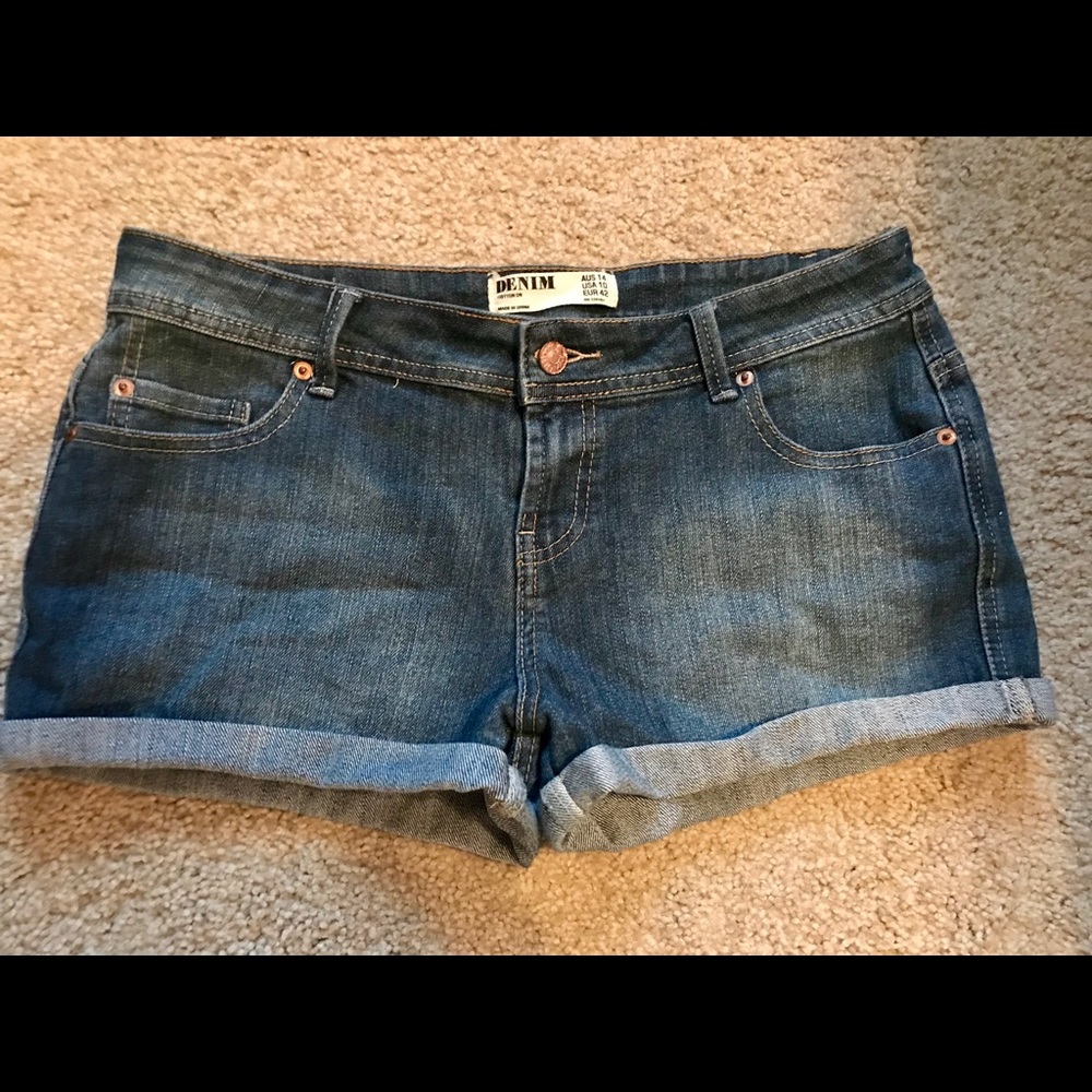 Dark Denim Shorts